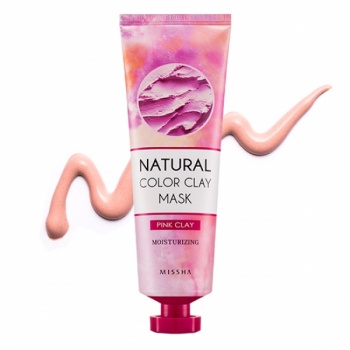 Глиняная маска для лица с натуральным экстрактом персика Missha Natural Color Clay Mask Pink Clay