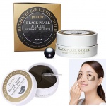 Petitfee Black Pearl And Gold Hydrogel Eye Lifting Patch - Маска для кожи вокруг глаз c черным Жемчугом и Золотом, 60 шт.